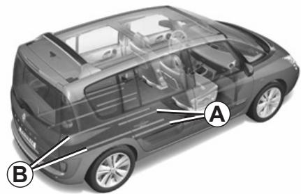 RENAULT monospace ESPACE 3 - REAR SEATS: FUNCTIONS (2/4) - 1