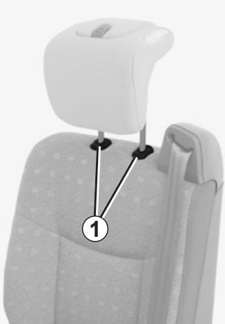 RENAULT monospace ESPACE 3 - CHILD'S CONVERTIBLE HEADREST - 1