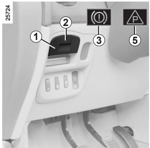 RENAULT monospace ESPACE 3 - ASSISTED PARKING BRAKE (continued) - 1