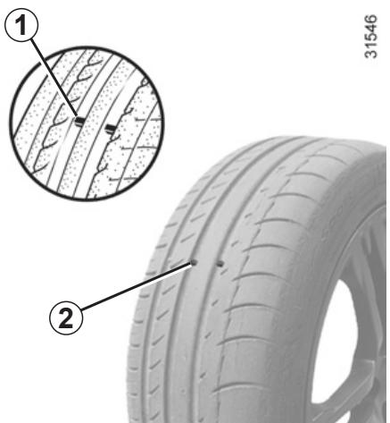 RENAULT monospace ESPACE 3 - Tyre and wheel safety - 2
