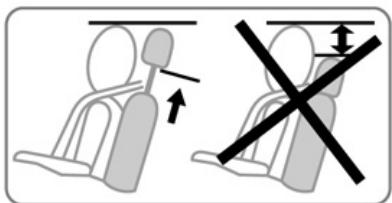 RENAULT monospace ESPACE 3 - Rear headrest storage position - 1