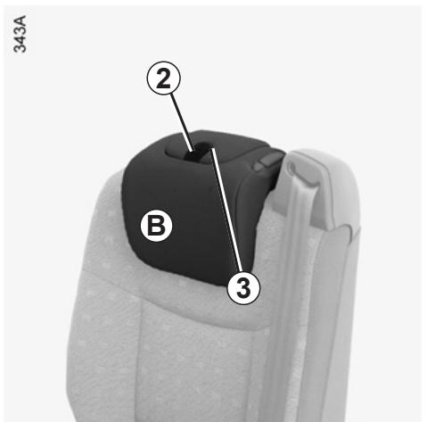 RENAULT monospace ESPACE 3 - CHILD'S CONVERTIBLE HEADREST (continued) - 1