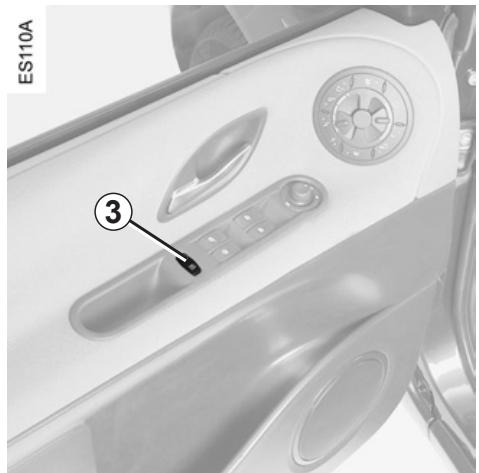 RENAULT monospace ESPACE 3 - OPENING AND CLOSING THE DOORS (continued) - 1