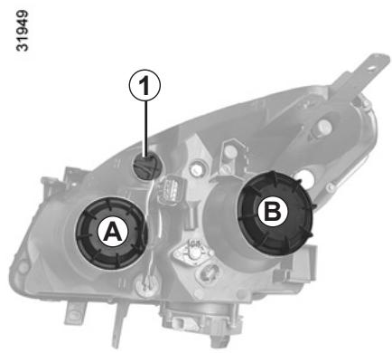 RENAULT KOLEOS - Projecteurs LAMPES au xénon : remplacement des LAMPES - 1