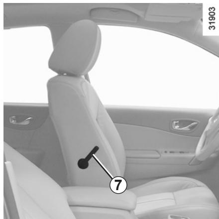 RENAULT KOLEOS - Pour rabattre le siège passager - 1