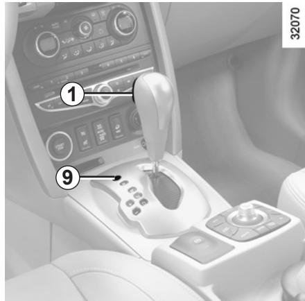 RENAULT KOLEOS - Particularités des véhicules équipés d'une boîte de vitesses à variation continue : - 1