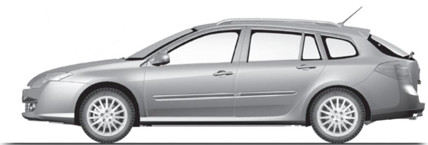 RENAULT LAGUNA - Dimensions (en mètres) (suite) - 1