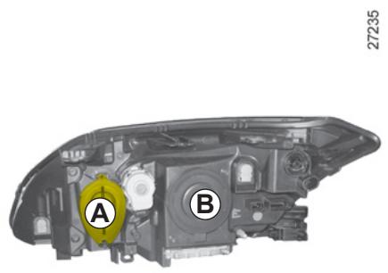 RENAULT LAGUNA - Projecteurs LAMPES au xénon : remplacement des LAMPES - 1