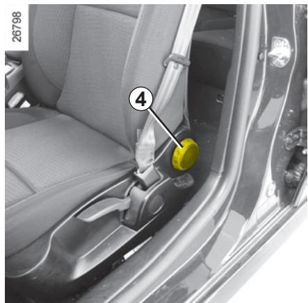 RENAULT LAGUNA - Pour régler le siège conducteur au niveau des lombaires : - 1