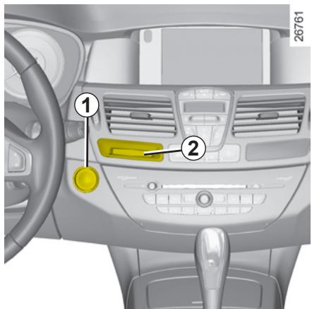 RENAULT LAGUNA - Démarrage coffre ouvert (en mains libres) - 1