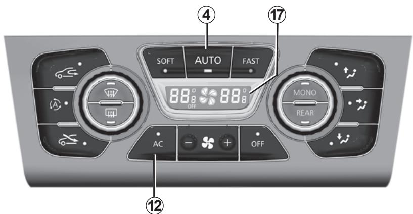 RENAULT LATITUDE - Réglage de la température d'air arrêté depuis l'arrière (selon véhicule) - 1