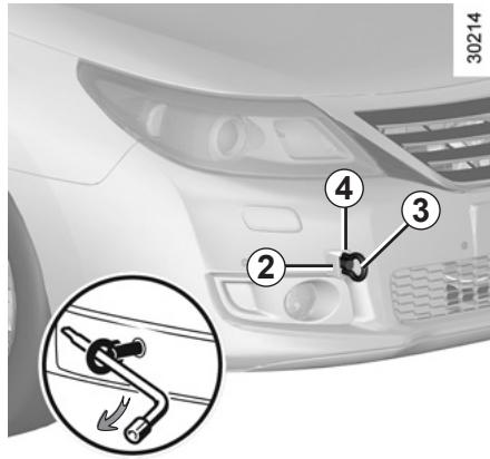 RENAULT LATITUDE - Points de remorquage : précautions d'utilisation 1 - 1