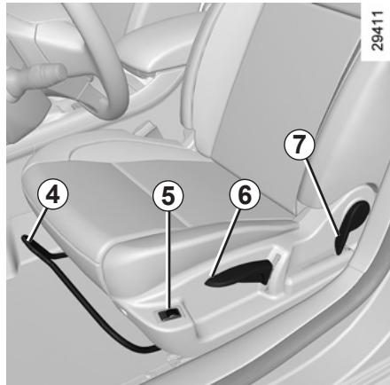 RENAULT LATITUDE - Pour rehausser ou abaisser l'avant de l'assise - 1