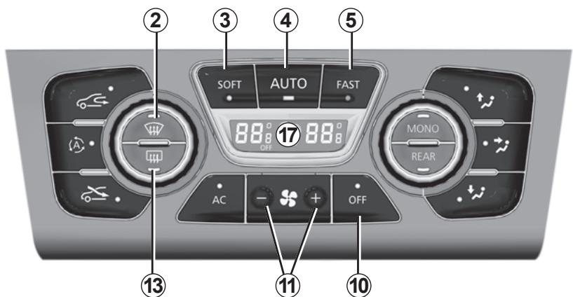 RENAULT LATITUDE - Mise en service ou arrêt de l'air conditionné - 1