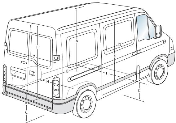 RENAULT MASTER - 3-4. Cloisons - 5