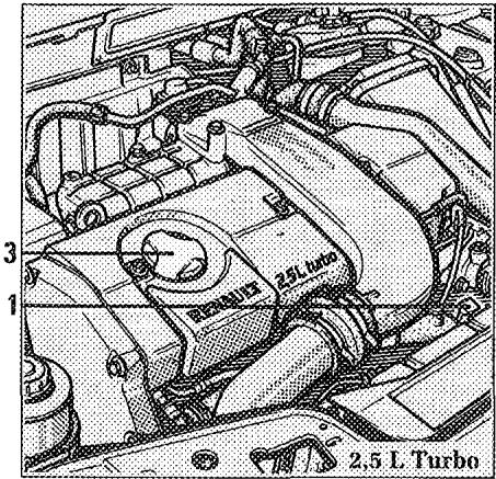 RENAULT SAFRANE - Niveau huile moteur diesel - 4