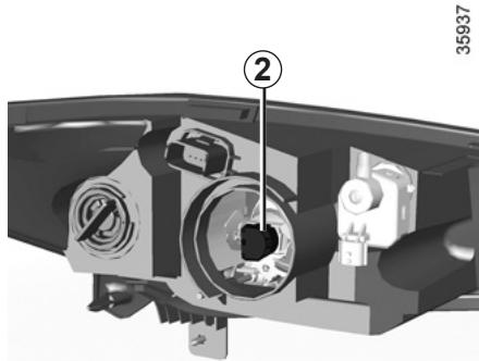 RENAULT ZOE - Projecteurs avant : remplacement des lampes - 3