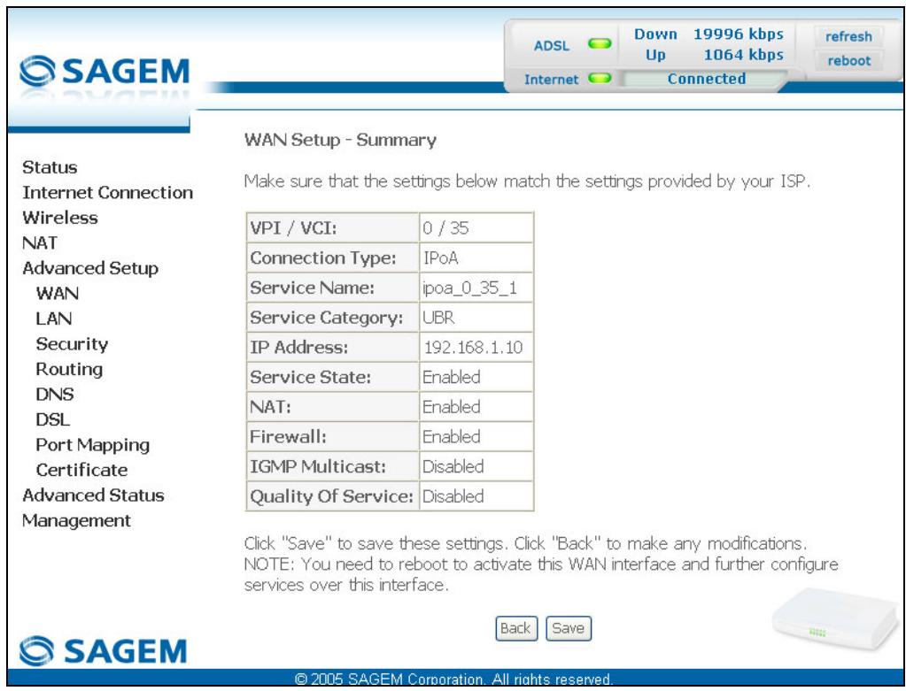 SAGEM SCARLET - IP over ATM (IPoA) - 3