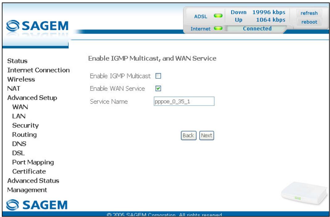 SAGEM SCARLET - PPP over ethernet (pppoe) - 2