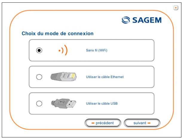 SAGEM SCARLET - L'écran ci-contre apparait. - 1
