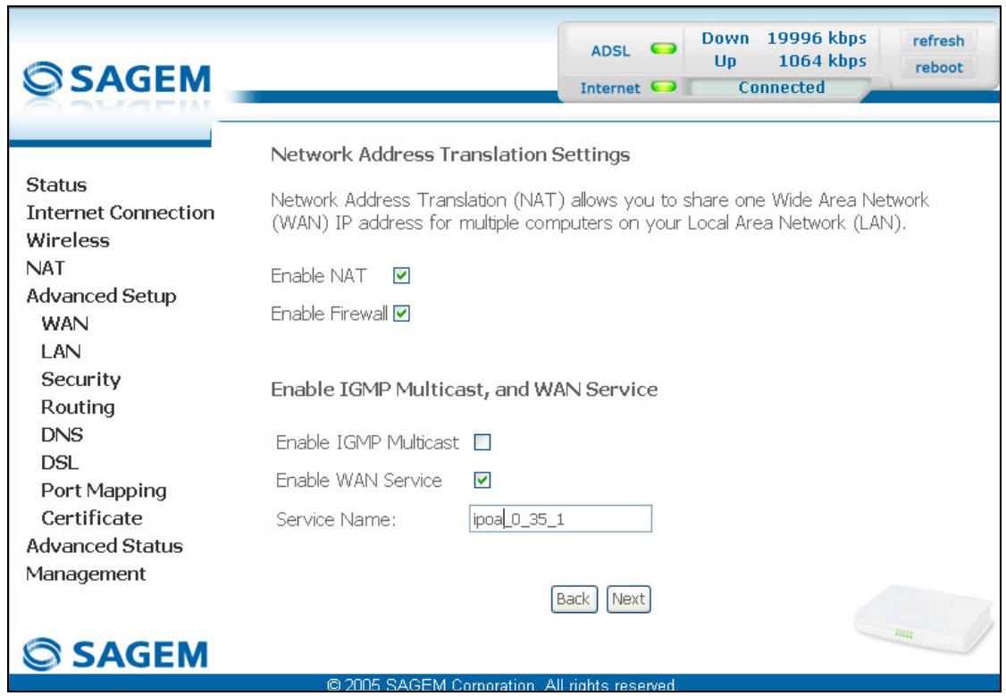 SAGEM SCARLET - IP over ATM (IPoA) - 2