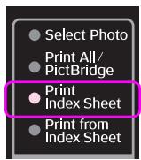 EPSON STYLUS DX6050 - Impression d'une feuille d'index - 1