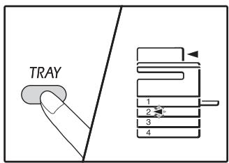SHARP AR-6020 - Si l'appareil dispose de plusieurs magasins papier, utilisez la touche de [TRAY] pour sélectionner le magasin papier dont vous voulez modifier le paramètre du format papier. - 1