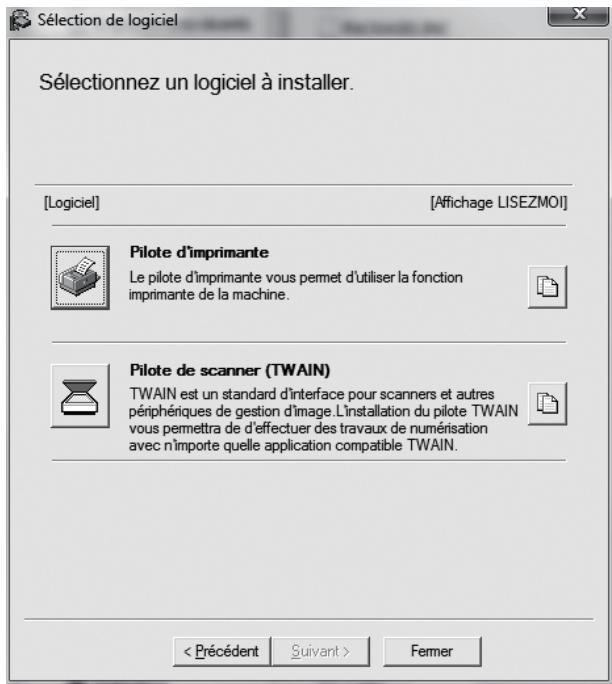 SHARP AR-6020 - Cliquez sur le bouton "suivant". - 1