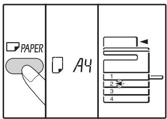 SHARP AR-6020 - Maintenez la touche [PAPER] enfoncée pendant plus de 5 secondes pour définir le format papier sélectionné. - 1