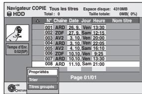 PANASONIC DMR-EX773 - Pour retourner à l'écran précédent - 1