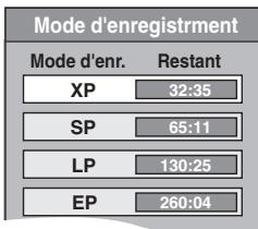 PANASONIC DMR-EX773 - Appuyez sur [REC MODE] pour choisir le mode d'enregistrement (XP, SP, LP ou EP). - 1