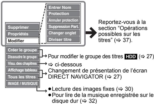 PANASONIC DMR-EX773 - Appuyez sur [▲, ▼] pour choisir l'opération à effectuer, puis appuyez sur [OK]. - 1