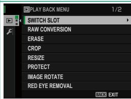 FUJIFILM GFX 50S - Using the Menus - 3