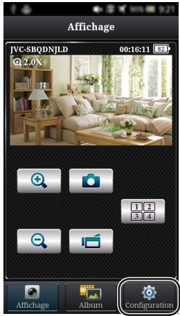 Affichage JVC-SBQDNJLD 00:16:11 2.0X + 1 2 3 4 - - - - - - - Affichage Album Configuration