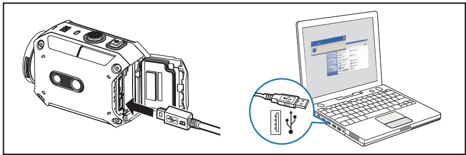 JVC GC-XA2 ADIXXION - Transfert de fichiers sur votre ordinateur - 1