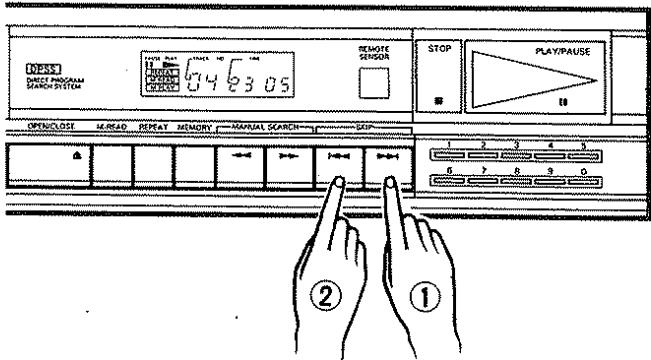 KENWOOD DP 860 - To select another selection during play - 1