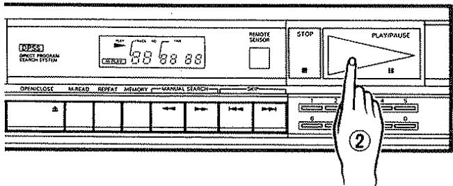 KENWOOD DP 860 - To play the memorized selections - 1