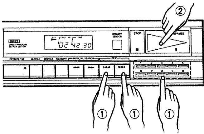 KENWOOD DP 860 - To play a particular track - 1