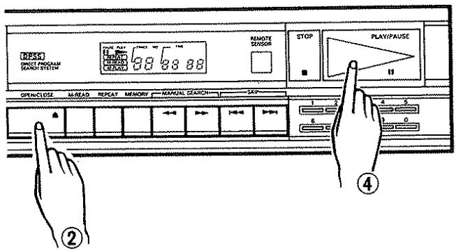 KENWOOD DP 860 - To play a disc - 1