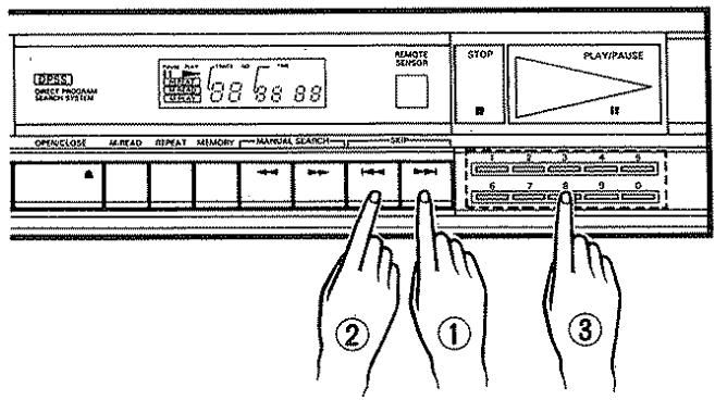 KENWOOD DP 860 - To select another selection during play - 1