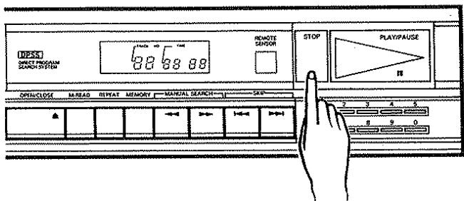 KENWOOD DP 860 - To stop disc play - 1