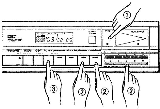 KENWOOD DP 860 - To program the selection - 1