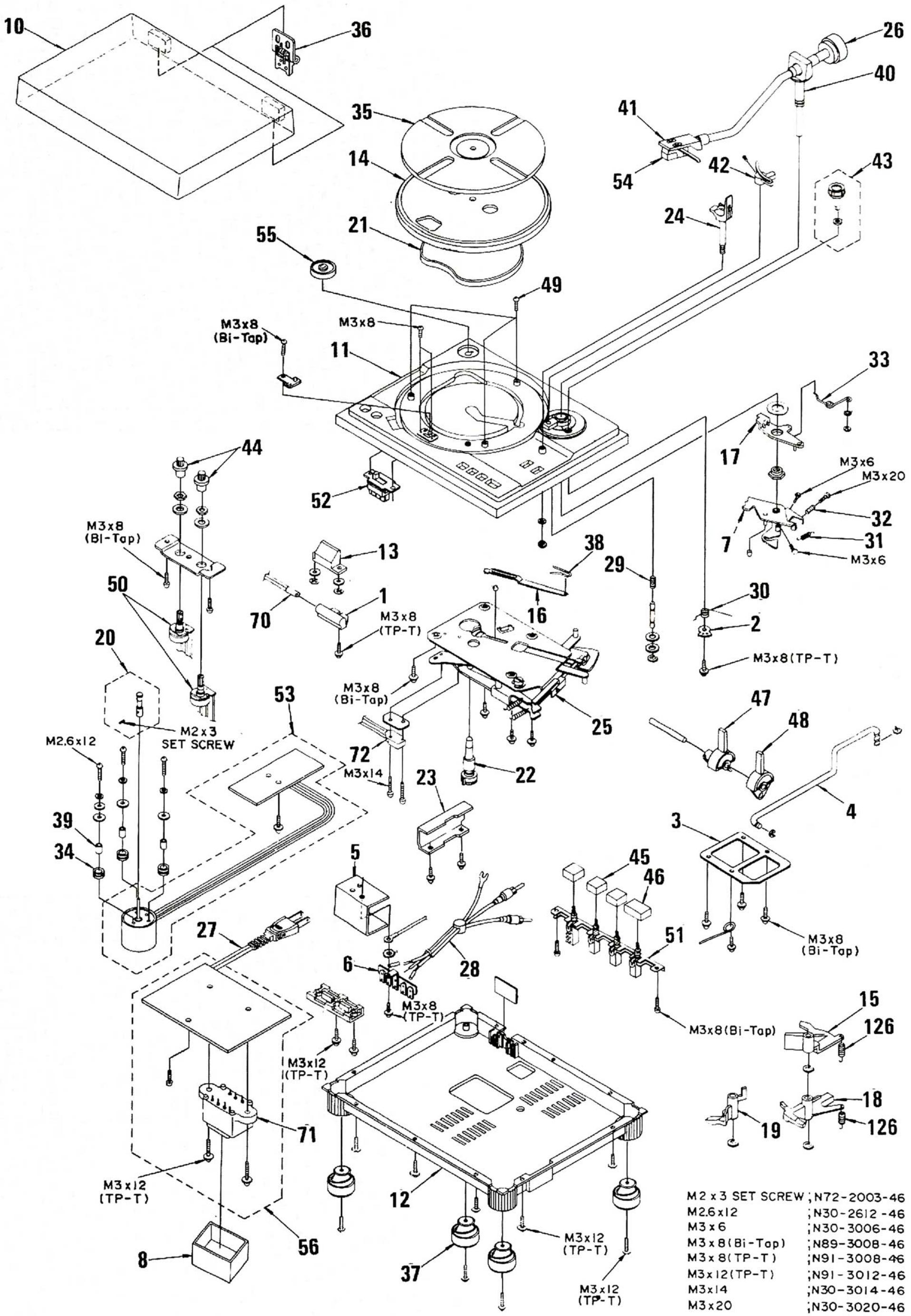 KENWOOD KD 2100 - EXPLODED VIEW - 1