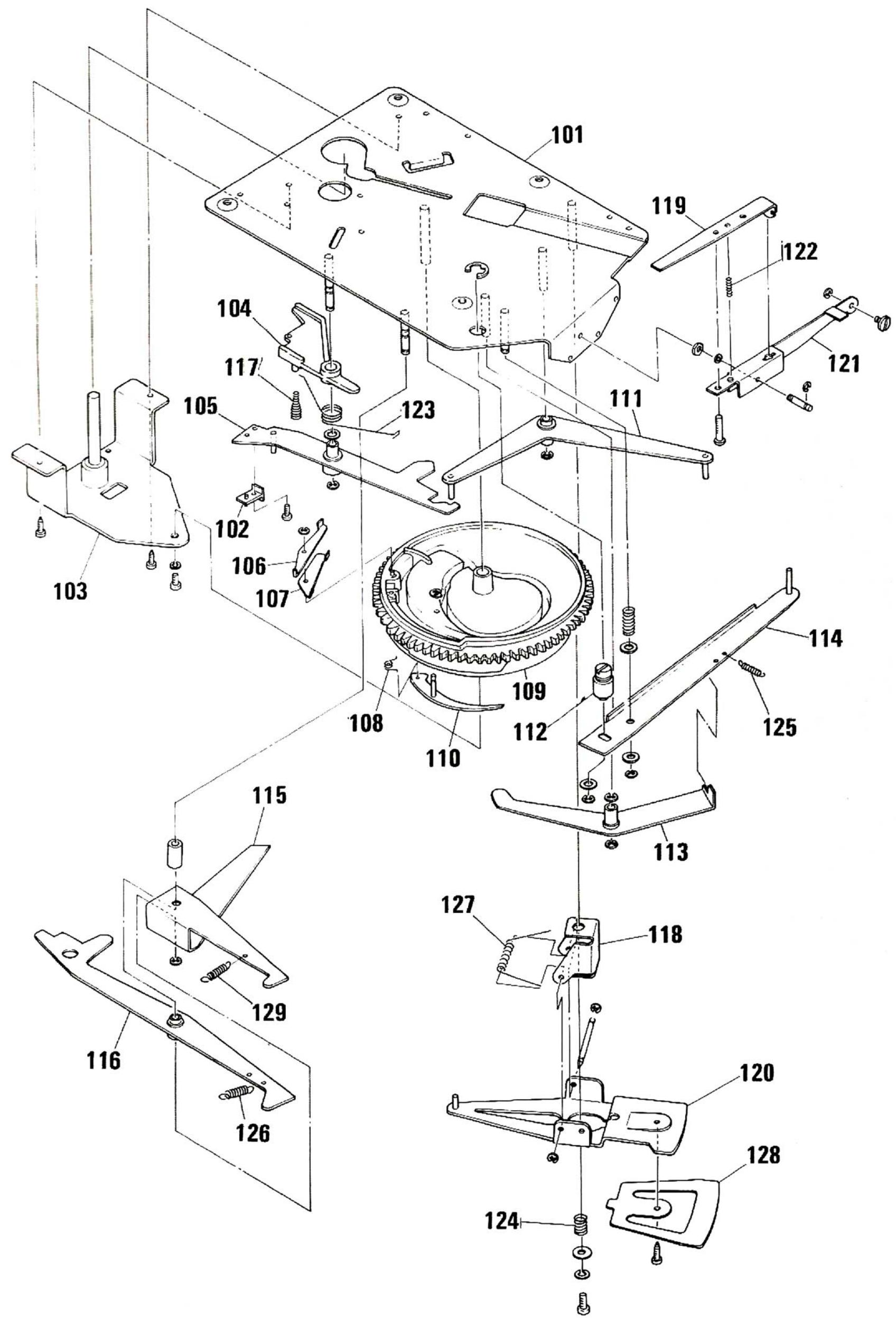 KENWOOD KD 2100 - EXPLODED VIEW - 1