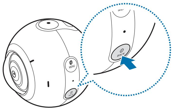 SAMSUNG GEAR 360 - Allumer et éteindre la samsung gear 360 - 1