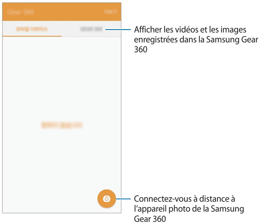 SAMSUNG GEAR 360 - Établir une connexion à un appareil mobile - 1