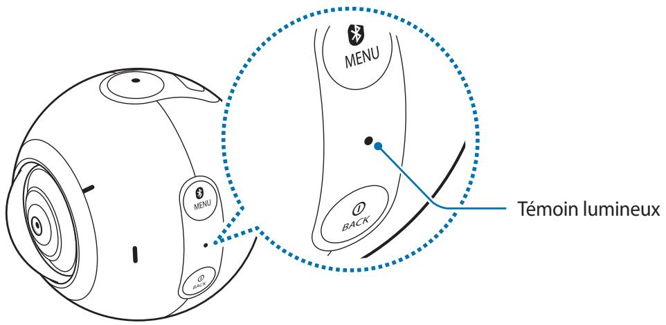 SAMSUNG GEAR 360 - Témoin lumineux - 1