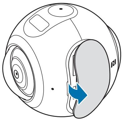 SAMSUNG GEAR 360 - Ouvrez le cache. - 1