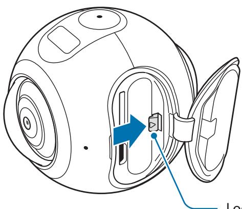 SAMSUNG GEAR 360 - Retirer la batterie - 1