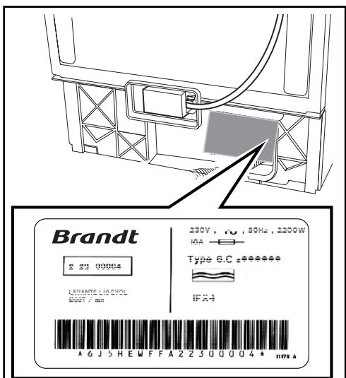 BRANDT WTD8284SF - PIÈCES D'ORIGINE - 2
